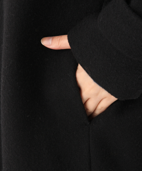 GLOBAL WORK（グローバルワーク）の「エアかるウールボリュームコート/834484（その他アウター・レディース・ブラック/ベージュ/ブルー/ピンク・FREE）」の14枚目の写真