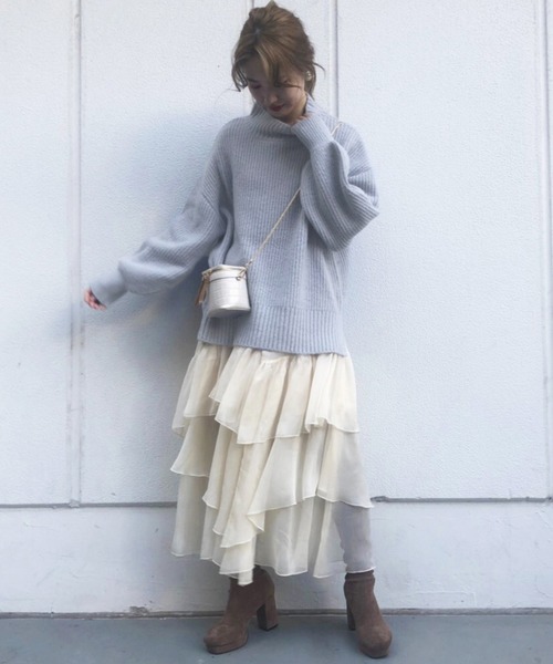 one after another NICE CLAUP(ワンアフターアナザーナイスクラップ)の「ミニバニティショルダーバッグ(ショルダーバッグ・レディース・アイボリー/サックスブルー/ピンクベージュ・FREE)」の12枚目の写真