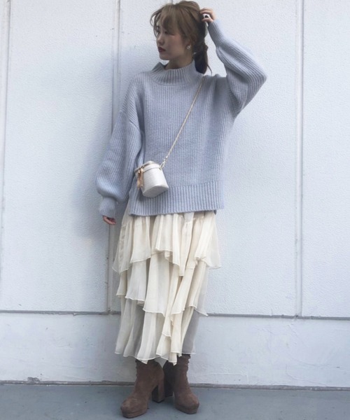 one after another NICE CLAUP(ワンアフターアナザーナイスクラップ)の「ミニバニティショルダーバッグ(ショルダーバッグ・レディース・アイボリー/サックスブルー/ピンクベージュ・FREE)」の13枚目の写真