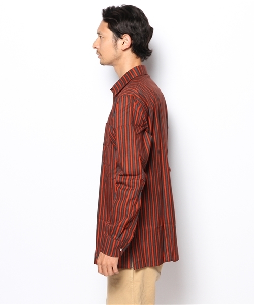 marimekko jokapoikaオレンジストライプ 長袖シャツ marimekko（マリメッコ）の「marimekko / JOKAPOIKA（シャツ/ブラウス