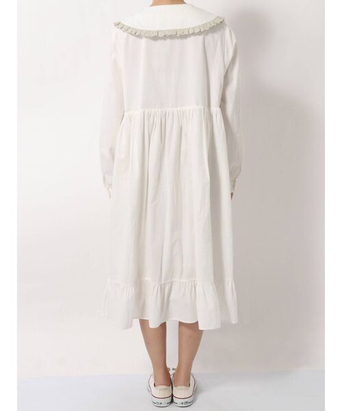 merry jenny（メリージェニー）の「ハイショクレースカラーワンピース（ワンピース・レディース・ベージュ/パープル/オフホワイト/ピンク・FREE）」の7枚目の写真