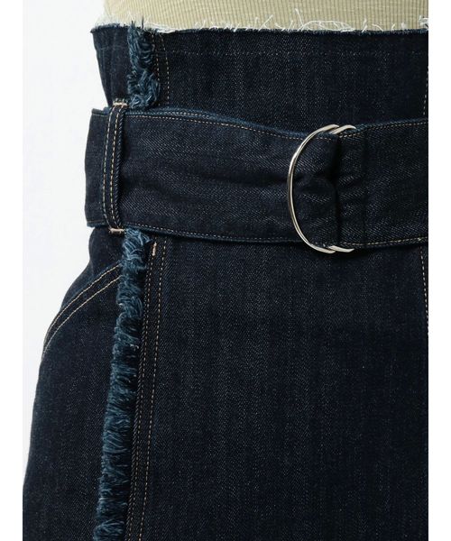EMODA(エモダ)の「スウィッチングラインロングハイウエストスカート(デニムスカート・レディース・ホワイト/ブラック/インディゴブルー/ブルー・SMALL/MEDIUM)」の18枚目の写真