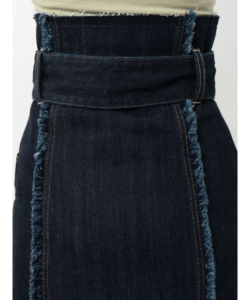 EMODA(エモダ)の「スウィッチングラインロングハイウエストスカート(デニムスカート・レディース・ホワイト/ブラック/インディゴブルー/ブルー・SMALL/MEDIUM)」の19枚目の写真