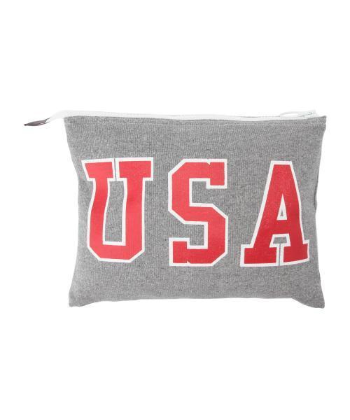 Ray BEAMS(レイビームス)の「【sweet 5月号 掲載】 MASACA / ロゴ クラッチバッグ(クラッチバッグ・レディース・グレー/グリーン/ネイビー・ONE SIZE)」の5枚目の写真