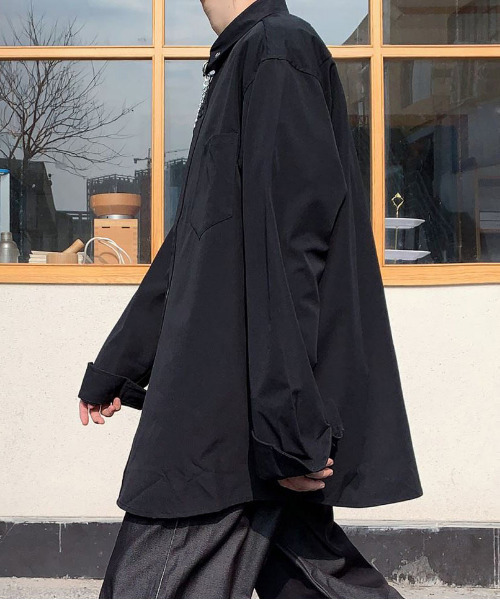 neos（ネオス）の「【neos -addictive design-】ルーズシルエット チェーンタイ シャツ（シャツ/ブラウス・メンズ・ホワイト/ブラック/ベージュ・MEDIUM/LARGE/X-LARGE）」の6枚目の写真