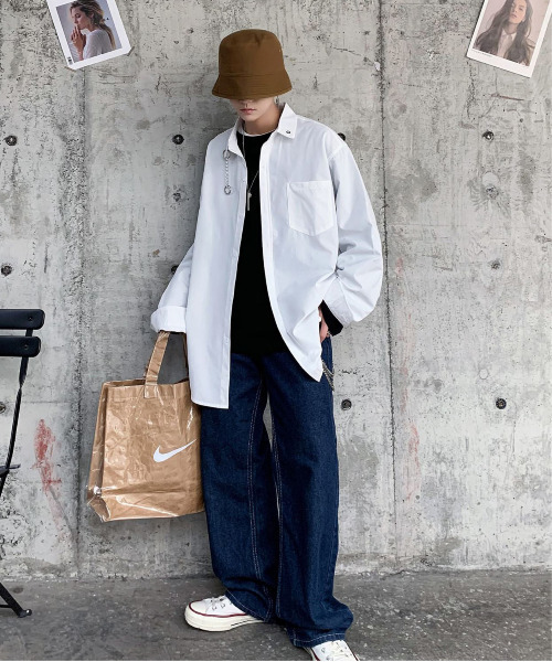 neos（ネオス）の「【neos -addictive design-】ルーズシルエット チェーンタイ シャツ（シャツ/ブラウス・メンズ・ホワイト/ブラック/ベージュ・MEDIUM/LARGE/X-LARGE）」の13枚目の写真