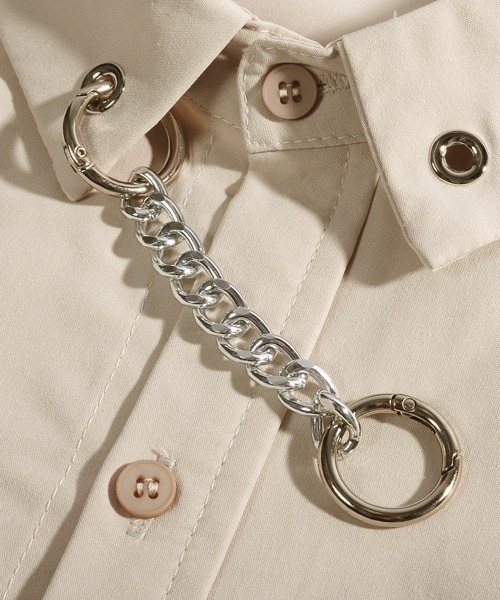 neos（ネオス）の「【neos -addictive design-】ルーズシルエット チェーンタイ シャツ（シャツ/ブラウス・メンズ・ホワイト/ブラック/ベージュ・MEDIUM/LARGE/X-LARGE）」の18枚目の写真