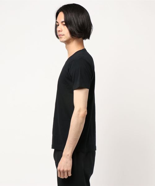 HANES（ヘインズ）の「【HANES】「Japan Fit」 クルーネックTシャツ白黒2枚組（Tシャツ/カットソー・メンズ・ブラック×ホワイト・S/L/M/XL）」の3枚目の写真