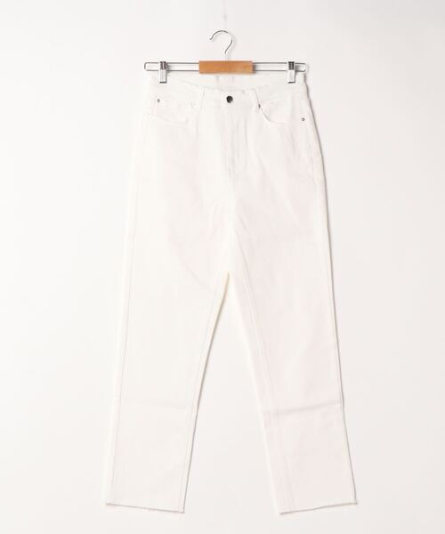 KOBE LETTUCE（コウベレタス）の「2丈ストレートデニム　低身長サイズ（デニムパンツ・レディース・オフホワイト/その他/ホワイト系その他/その他2/ブラック/ブラック系その他・M/MEDIUM/S/SMALL）」の4枚目の写真