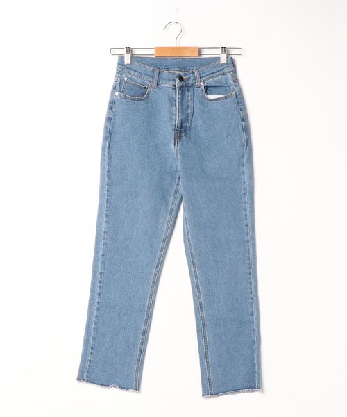 KOBE LETTUCE（コウベレタス）の「2丈ストレートデニム　低身長サイズ（デニムパンツ・レディース・オフホワイト/その他/ホワイト系その他/その他2/ブラック/ブラック系その他・M/MEDIUM/S/SMALL）」の8枚目の写真