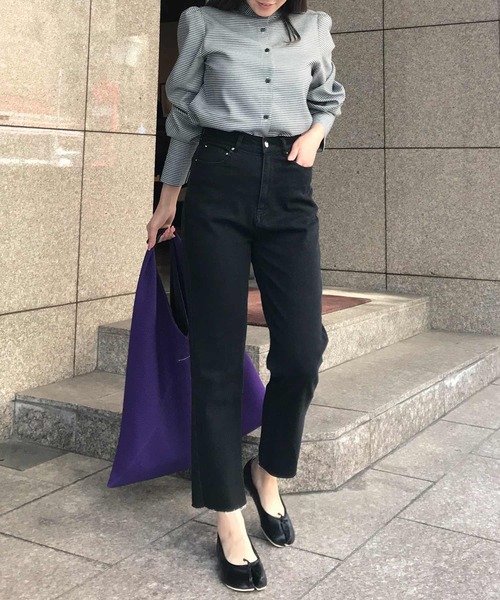 KOBE LETTUCE（コウベレタス）の「2丈ストレートデニム　低身長サイズ（デニムパンツ・レディース・オフホワイト/その他/ホワイト系その他/その他2/ブラック/ブラック系その他・M/MEDIUM/S/SMALL）」の18枚目の写真