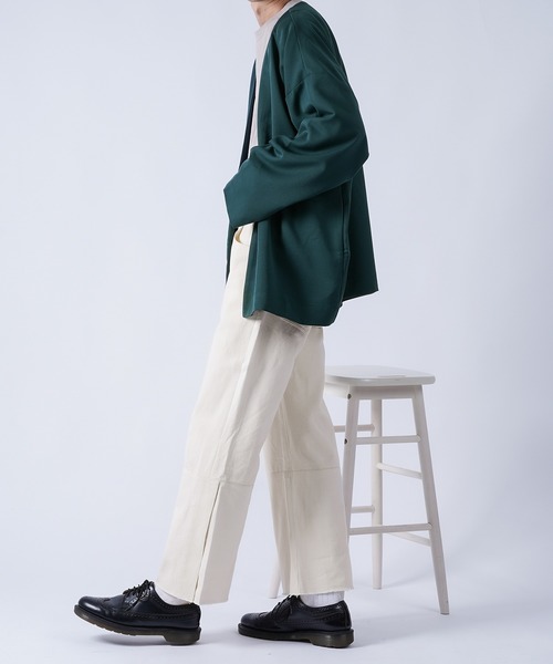 kutir（クティール）の「サイドスリットデニムパンツ（デニムパンツ・メンズ・オフホワイト/サックスブルー/ブラック・SMALL/MEDIUM/LARGE）」の9枚目の写真