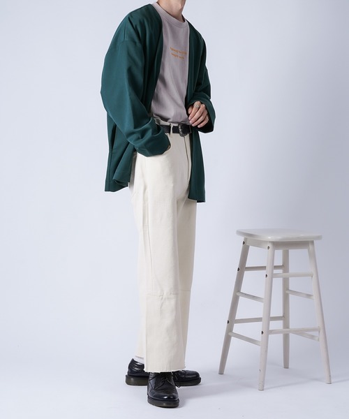 kutir（クティール）の「サイドスリットデニムパンツ（デニムパンツ・メンズ・オフホワイト/サックスブルー/ブラック・SMALL/MEDIUM/LARGE）」の8枚目の写真