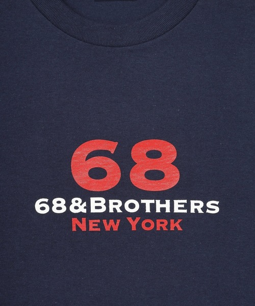 68&brothers（シックスティエイトアンドブラザーズ）の「68&BROTHERS / L/S Tee "1st LOGO"（Tシャツ/カットソー・メンズ・ホワイト/ブラック/ネイビー/グレー・MEDIUM/LARGE/X-LARGE/XX-LARGE）」の9枚目の写真
