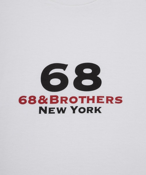 68&brothers（シックスティエイトアンドブラザーズ）の「68&BROTHERS / L/S Tee "1st LOGO"（Tシャツ/カットソー・メンズ・ホワイト/ブラック/ネイビー/グレー・MEDIUM/LARGE/X-LARGE/XX-LARGE）」の14枚目の写真