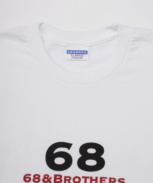 68&brothers（シックスティエイトアンドブラザーズ）の「68&BROTHERS / L/S Tee "1st LOGO"（Tシャツ/カットソー・メンズ・ホワイト/ブラック/ネイビー/グレー・MEDIUM/LARGE/X-LARGE/XX-LARGE）」の13枚目の写真