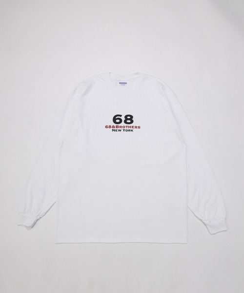 68&brothers（シックスティエイトアンドブラザーズ）の「68&BROTHERS / L/S Tee "1st LOGO"（Tシャツ/カットソー・メンズ・ホワイト/ブラック/ネイビー/グレー・MEDIUM/LARGE/X-LARGE/XX-LARGE）」の11枚目の写真