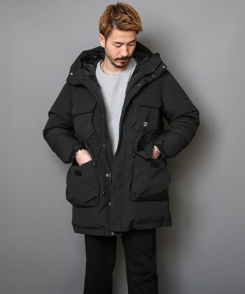 【OUTDOOR PRODUCTS】撥水　発熱　中綿ハーフコート 着るBAGシリーズ ポケット10個　収納力抜群　ハーネス仕様　体温調節を容易にできる仕様