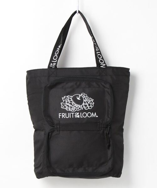 FRUIT OF THE LOOM(フルーツオブザルーム)の「PACK COOLER TOTE / ショッピング / トートバッグ / パッカブル / コンパクト / カジュアル / ナイロン(トートバッグ・メンズ・サックスブルー/イエロー/レッド/ピンク/パープル/ブラック・FREE)」の12枚目の写真