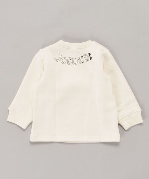 Naughty Company（ナウテーカンパニー）の「【知育シリーズ】　裏起毛恐竜背びれ仕掛けトレーナー（スウェット・キッズ・レッド/オフホワイト・90/100/110/120/80/130/95）」の5枚目の写真