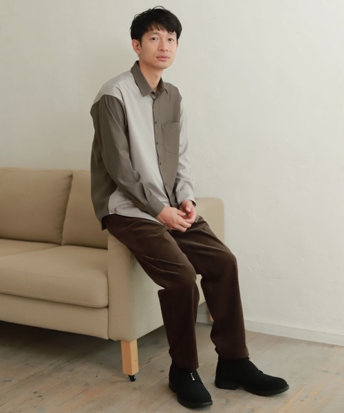 LAKOLE(ラコレ)の「14Wコールワイドパンツ / LAKOLE(その他パンツ・メンズ・ライトグリーン/ブラウン/ライトグレー・LARGE/MEDIUM/SMALL)」の11枚目の写真