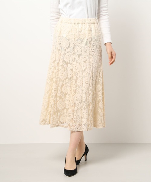 セール モールレースフレアスカート 1r10 スカート Rewde ルゥデ のファッション通販 Zozotown