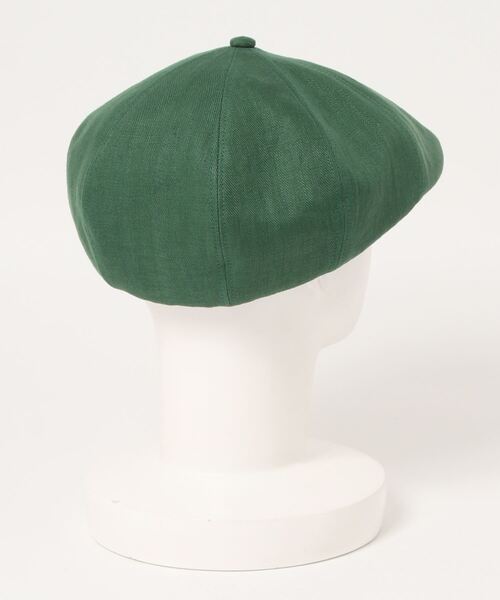 OVERRIDE（オーバーライド）の「【OVERRIDE】JAPAN LINEN HUNTING / 【オーバーライド】ジャパン　リネン　ハンチング（ハンチング/ベレー帽・メンズ・グリーン/ブルー/グレー・60cm/58cm）」の4枚目の写真