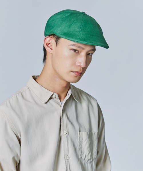 OVERRIDE（オーバーライド）の「【OVERRIDE】JAPAN LINEN HUNTING / 【オーバーライド】ジャパン　リネン　ハンチング（ハンチング/ベレー帽・メンズ・グリーン/ブルー/グレー・60cm/58cm）」の15枚目の写真