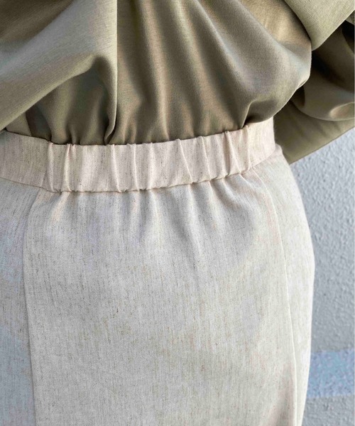 PICCIN(ピッチン)の「リネンライクフレアスカート(スカート・レディース・チャコールグレー/ベージュ・M/L)」の13枚目の写真