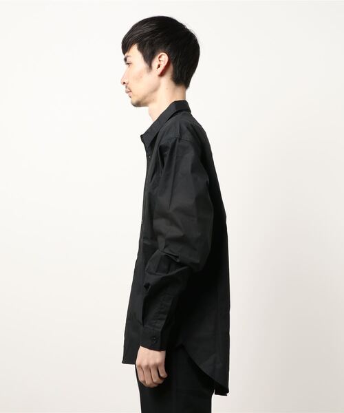 y/m by れぽすけ（イムバイレポスケ）の「リラックスワイドシャツ（シャツ/ブラウス・メンズ・ホワイト/ブラック/ブルー・MEDIUM/LARGE）」の16枚目の写真