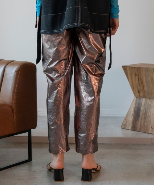 MAISON SPECIAL(メゾンスペシャル)の「メタル箔プリントイージーパンツ【MAISON SPECIAL/メゾンスペシャル】(その他パンツ・レディース・ホワイト/シルバー・FREE)」の7枚目の写真