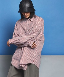 MAISON SPECIAL | 《ユニセックスアイテム》THOMAS MASON/トーマスメイソン ストライプ/チェックプライムオーバーシャツ 【MAISON SPECIAL/メゾンスペシャル】(シャツ/ブラウス)