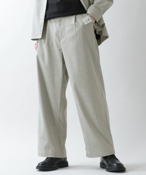 RAGEBLUE（レイジブルー）の「TRストレッチ/タックルーズワイドパンツ/926776（スラックス・メンズ・ホワイト/ブラック/グレー/グリーン・SMALL/MEDIUM/LARGE）」の3枚目の写真