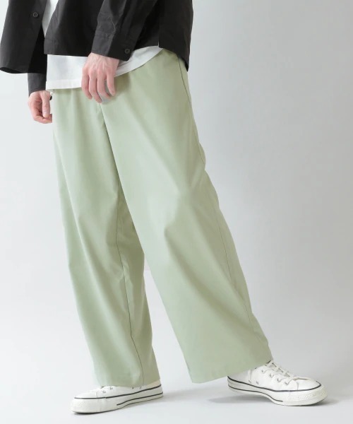 RAGEBLUE（レイジブルー）の「TRストレッチ/タックルーズワイドパンツ/926776（スラックス・メンズ・ホワイト/ブラック/グレー/グリーン・SMALL/MEDIUM/LARGE）」の4枚目の写真