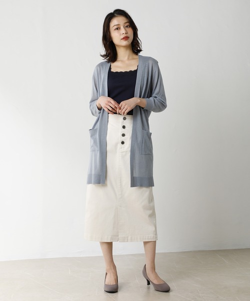 Honeys（ハニーズ）の「テレコレースキャミソール（キャミソール・レディース・ネイビー/ピンク系その他/オフホワイト/ブラック/グレイッシュベージュ/ミント/ラベンダー/モカ・M/S/L）」の19枚目の写真