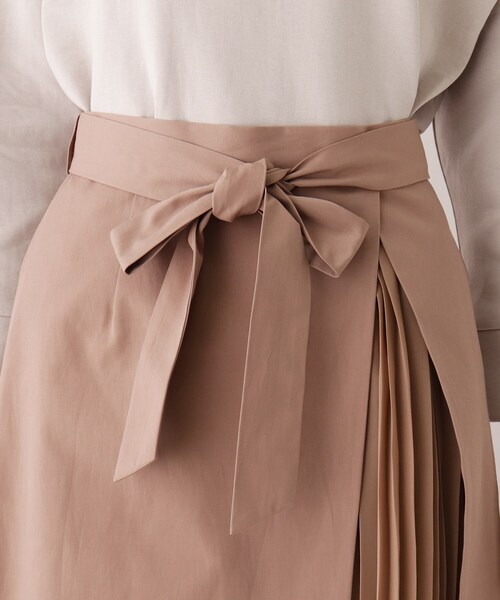 SOUP（スープ）の「◆【大きいサイズあり・13号・15号】クリアツイルドッキングプリーツスカート（スカート・レディース・カーキ/サンドベージュ/ライトベージュ・11/15 /13/09/07）」の7枚目の写真