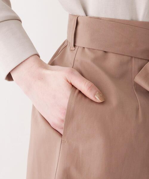 SOUP（スープ）の「◆【大きいサイズあり・13号・15号】クリアツイルドッキングプリーツスカート（スカート・レディース・カーキ/サンドベージュ/ライトベージュ・11/15 /13/09/07）」の8枚目の写真