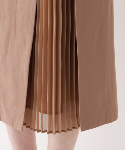 SOUP（スープ）の「◆【大きいサイズあり・13号・15号】クリアツイルドッキングプリーツスカート（スカート・レディース・カーキ/サンドベージュ/ライトベージュ・11/15 /13/09/07）」の9枚目の写真