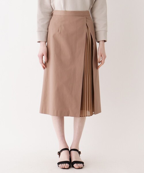 SOUP（スープ）の「◆【大きいサイズあり・13号・15号】クリアツイルドッキングプリーツスカート（スカート・レディース・カーキ/サンドベージュ/ライトベージュ・11/15 /13/09/07）」の11枚目の写真