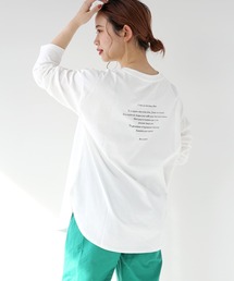 Simplicite | バックロゴ ロングTシャツ(Tシャツ/カットソー)