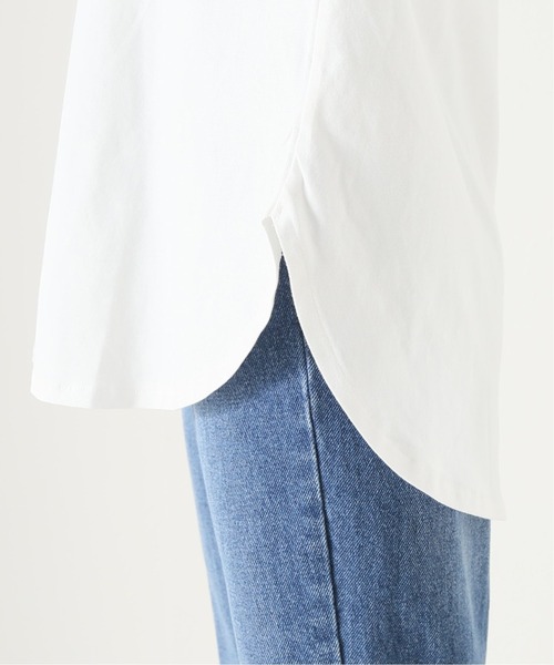 Simplicite（サンプリシテ）の「バックロゴ ロングTシャツ◆（Tシャツ/カットソー・レディース・ホワイト/ブラック/ベージュ・FREE）」の19枚目の写真