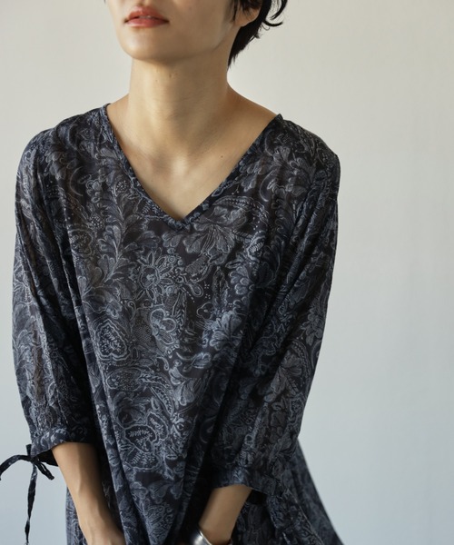 Auntie Rosa Holiday（アンティローザホリデー）の「花柄ロングフレアワンピース（ワンピース・レディース・ブラック/オフホワイト・FREE）」の20枚目の写真