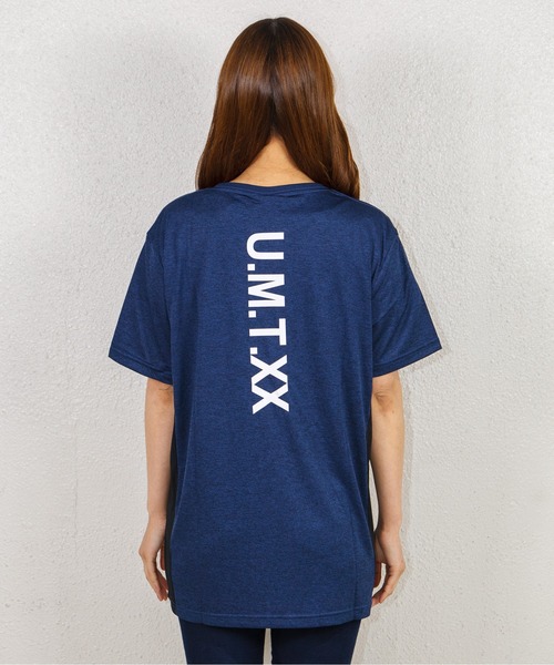 GGD(ジージーディー)の「カチオン天竺サイド切り替えビッグロゴTシャツ(Tシャツ/カットソー・レディース・グレー系その他/グレー/ネイビー系1/ネイビー系/ブラック・LL/L/M)」の18枚目の写真