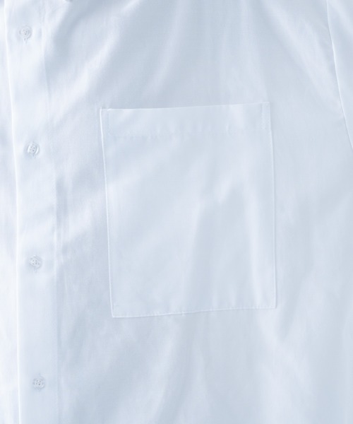 epnok（エプノック）の「サイドスリットオックスレギュラーシャツ（シャツ/ブラウス・メンズ・グレイッシュベージュ/オフホワイト・SMALL/MEDIUM/LARGE）」の12枚目の写真