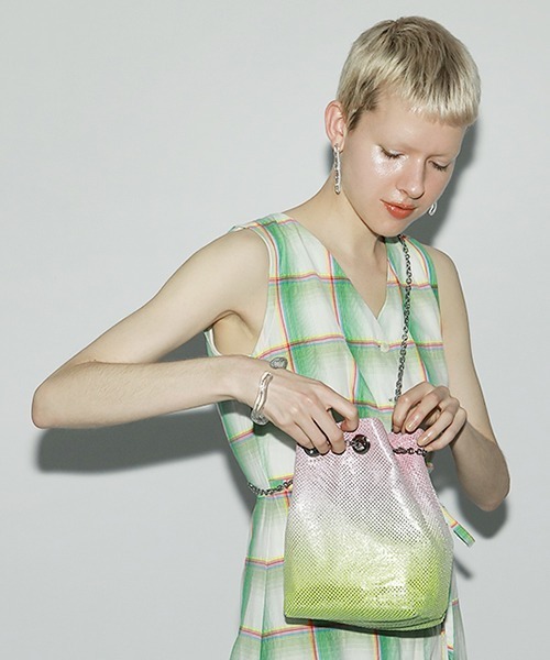 フランス アンティーク メタル メッシュ チェーン付き バッグ フランスアンティークメタルメッシュチェーンバッグ | HYGGE