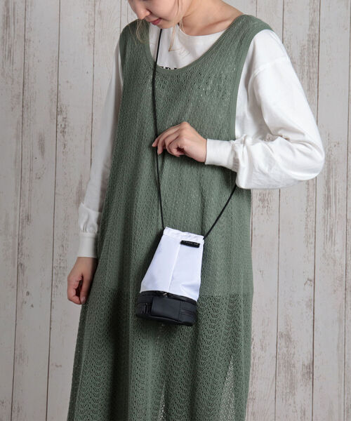 KOT_SU(コットス)の「【KOT_SU/コットス】WAFU pouch bag ポーチ バック (WA-501)(ショルダーバッグ・メンズ・ホワイト/ブラック/グレー/カーキ/イエロー/オレンジ・FREE)」の2枚目の写真