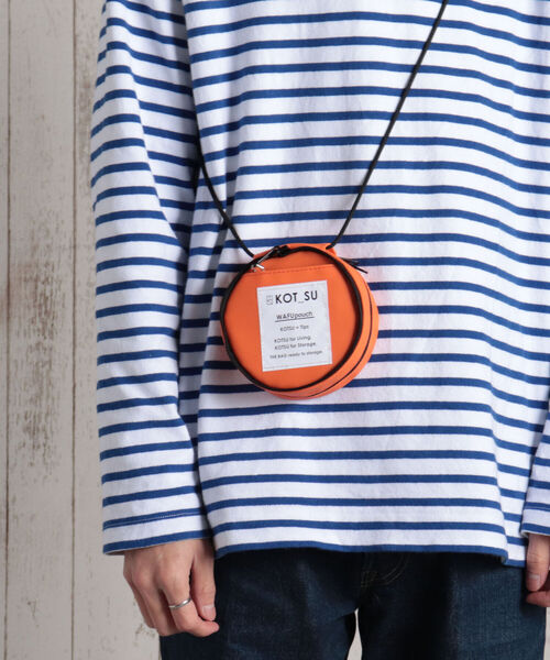 KOT_SU(コットス)の「【KOT_SU/コットス】WAFU pouch bag ポーチ バック (WA-501)(ショルダーバッグ・メンズ・ホワイト/ブラック/グレー/カーキ/イエロー/オレンジ・FREE)」の6枚目の写真