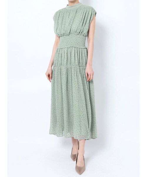 LAGUNAMOON（ラグナムーン）の「LADY楊柳ドットワンピース（ドレス・レディース・ブラック/ミント・SMALL/MEDIUM）」の3枚目の写真