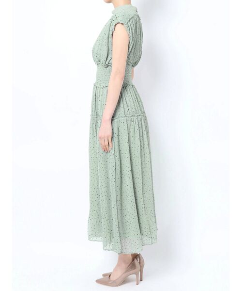 LAGUNAMOON（ラグナムーン）の「LADY楊柳ドットワンピース（ドレス・レディース・ブラック/ミント・SMALL/MEDIUM）」の5枚目の写真