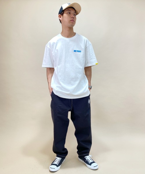 Mark Gonzales(マーク・ゴンザレス)の「【ムラサキスポーツ別注】MarkGonzales/マークゴンザレス バックプリントTシャツ MGMS029(Tシャツ/カットソー・メンズ・ホワイト/ブラック・L/M/XL)」の7枚目の写真